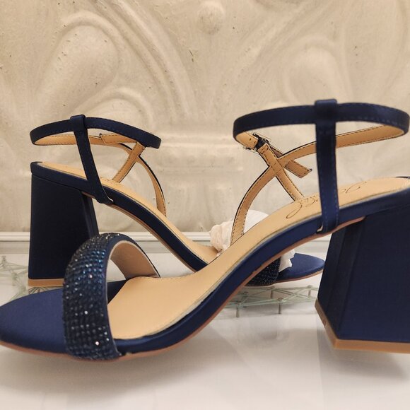 JEWEL BADGLEY MISCHKA Earlene Block Heel Sandals SZ 5.5. NIB - Picture 5 of 9